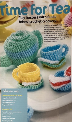 Crochet pattern afternoon tea - pattern,