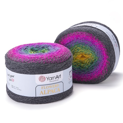 Yarn art flowers alpaca - yarn,