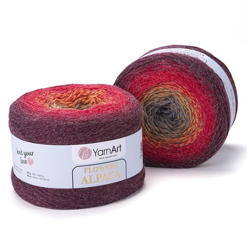 Yarn art flowers alpaca - art,