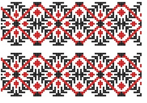 Folk art knitted - art,