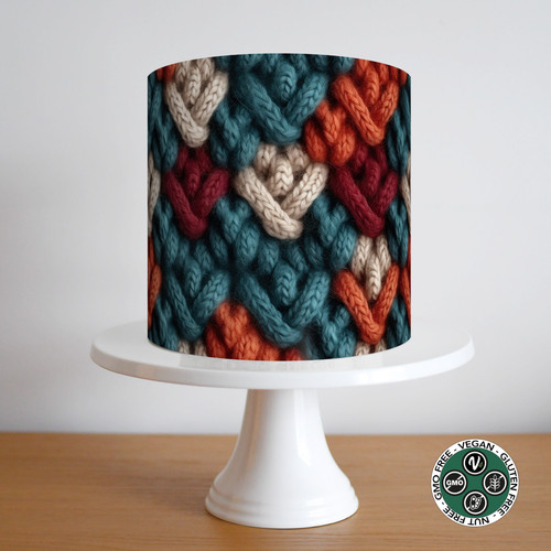 Knitting wool cake topper - cake,
